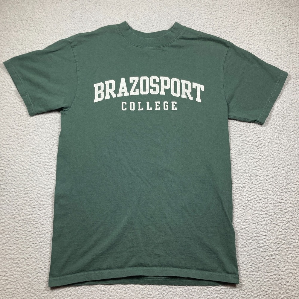 Brazosport College Gators T Shirt Adult Small Green Short Sleeve Lake Jackson TX